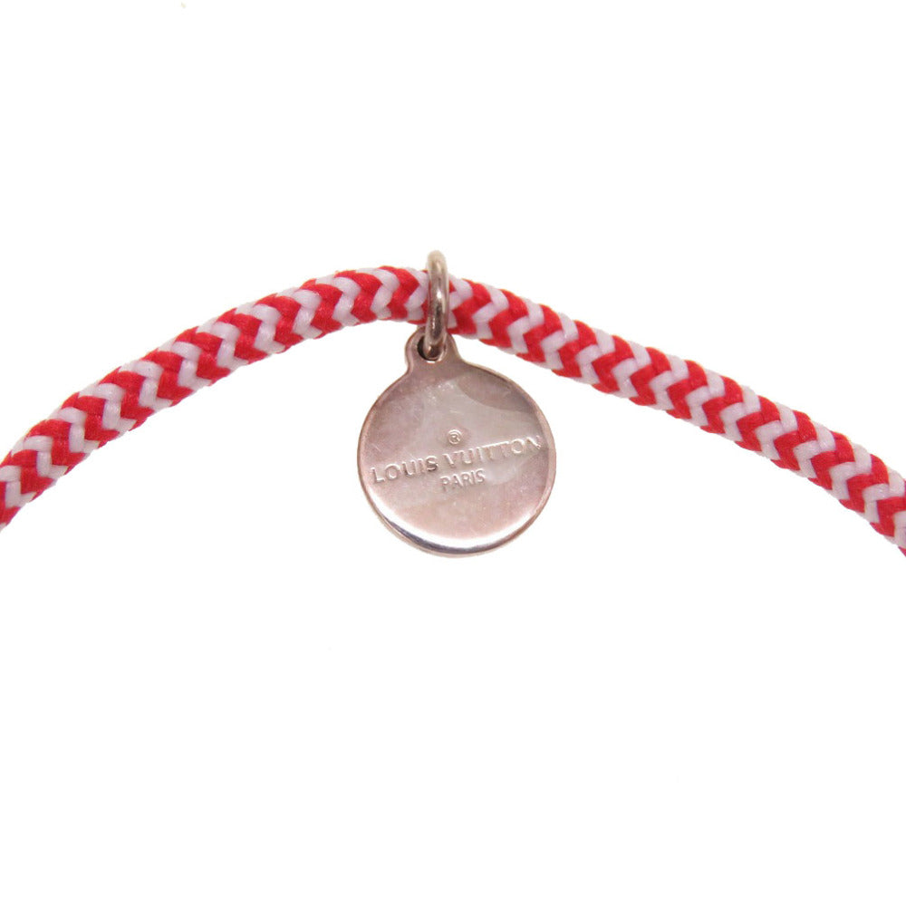 LOUIS VUITTON bracelet Q95705 Silver925, Cotton Red Cadena Brasserie Silver Lockit Sophie Turner