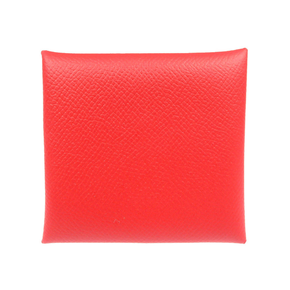 HERMES Coin case 041054CK Epsom Rouge Garance Bastia