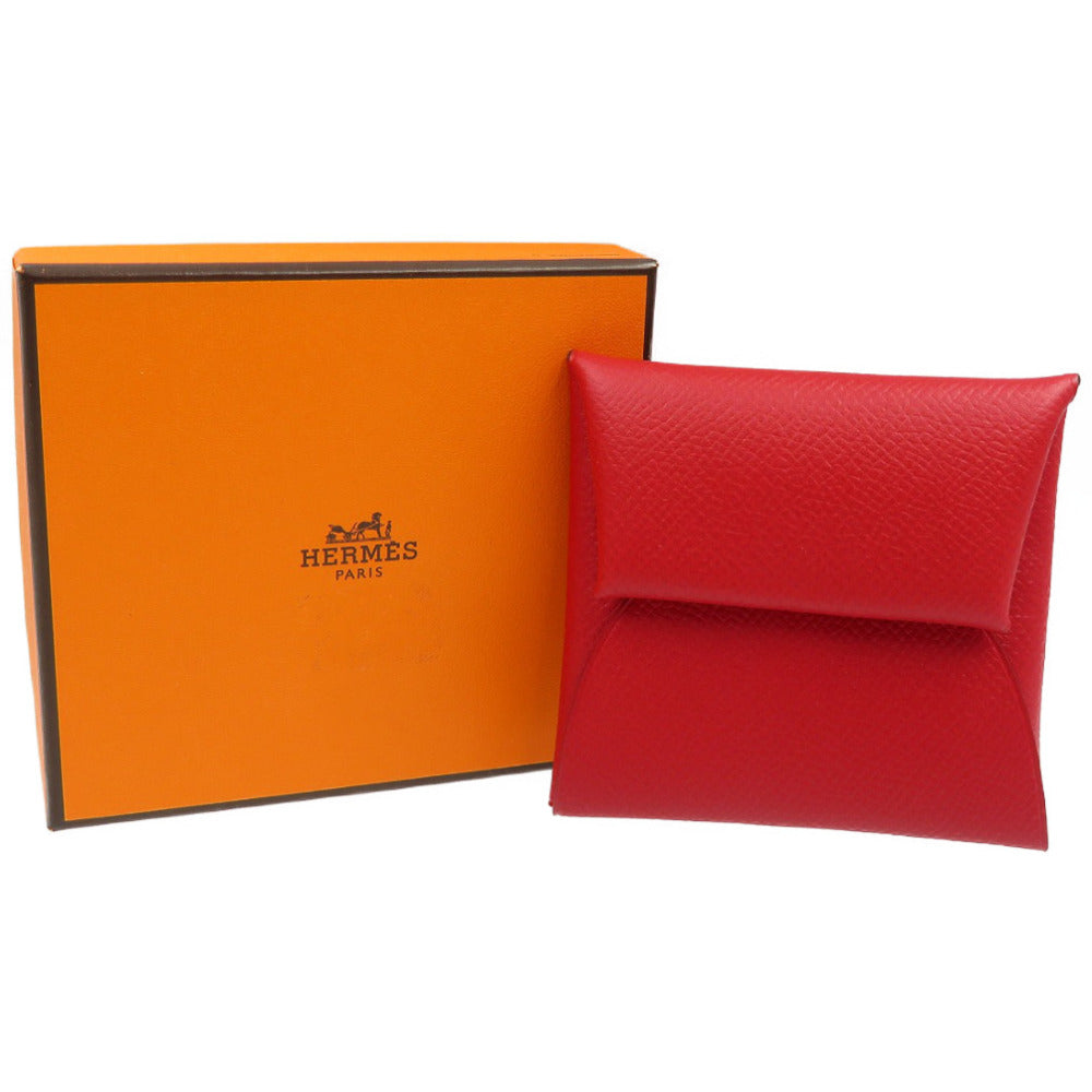 HERMES Coin case 041054CK Epsom Rouge Garance Bastia