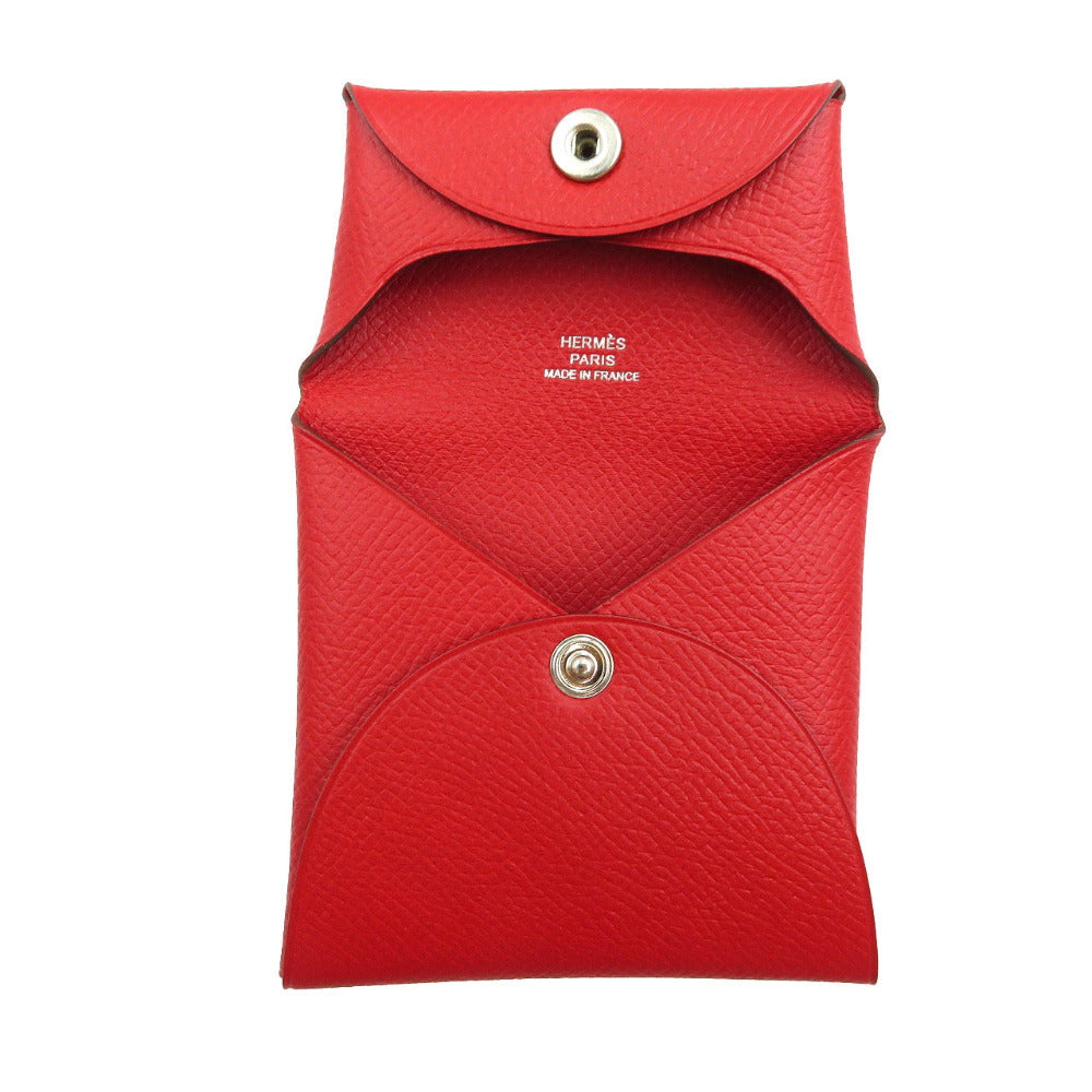 HERMES Coin case 041054CK Epsom Rouge Garance Bastia