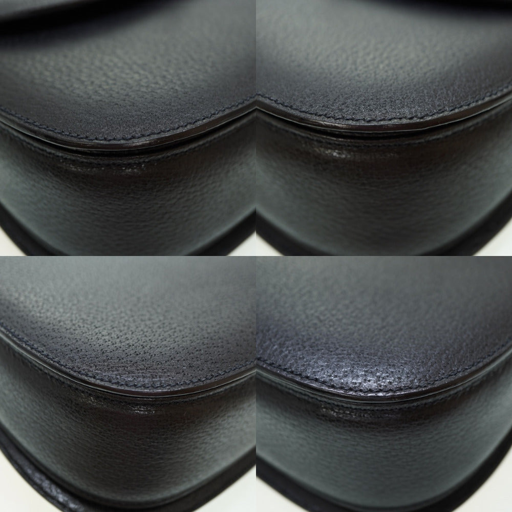 GUCCI Handbag leather black Bamboo Women Used