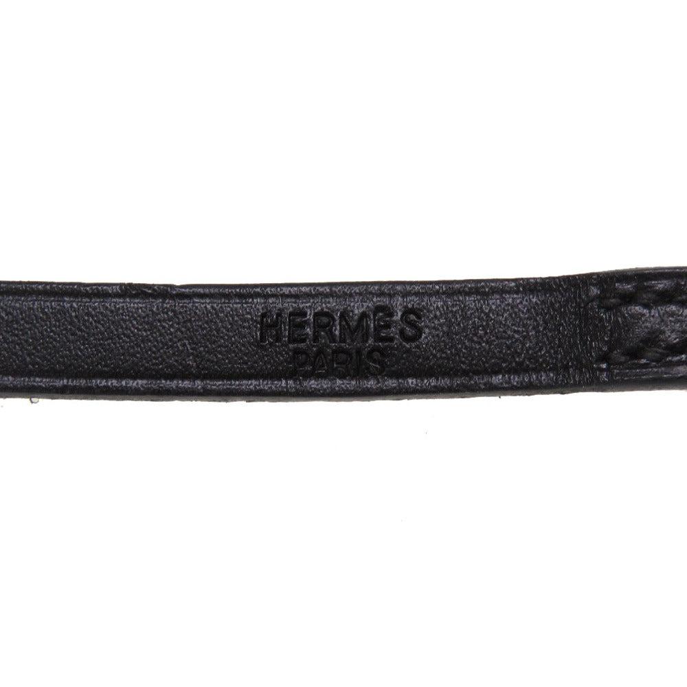 HERMES bracelet leather black Appi 3
