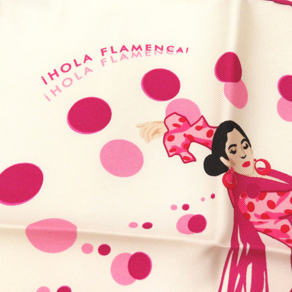 HERMES scarf silk pink Carre40 Ora Flamenca i HOLA FLAMENCA!