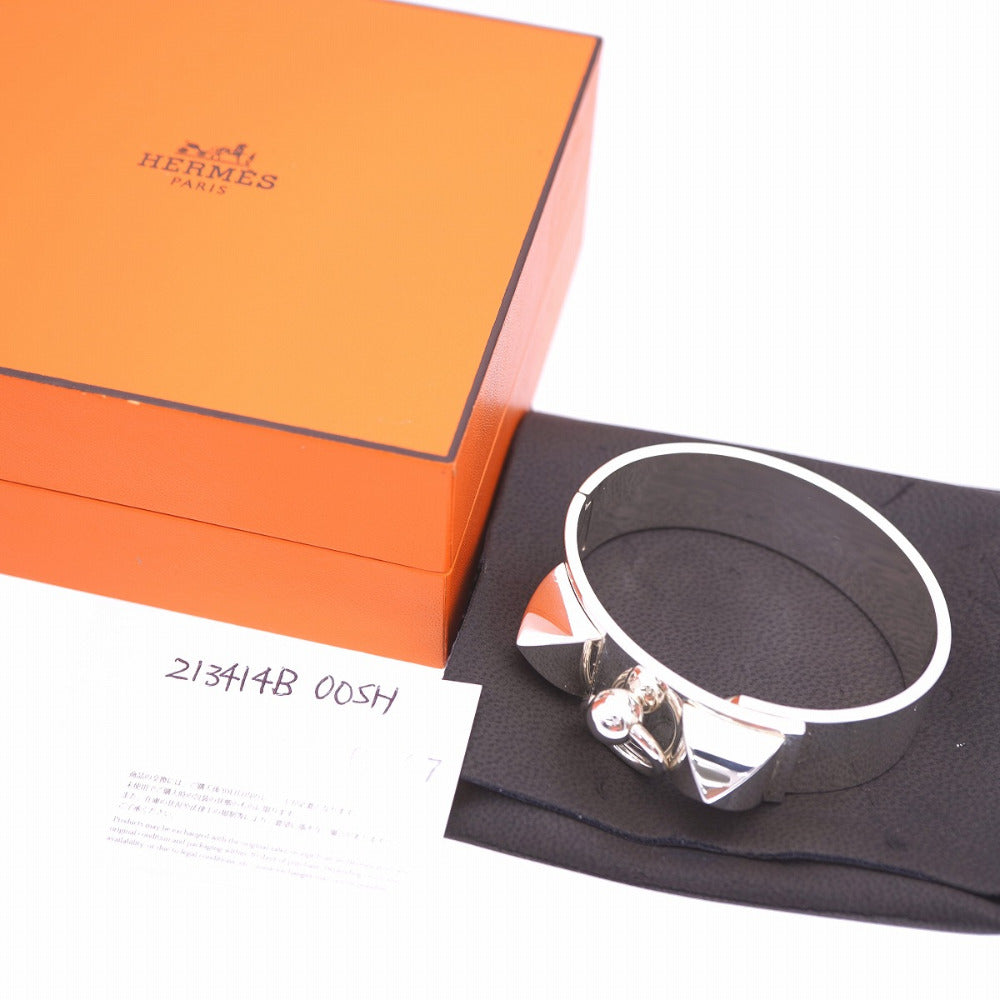 HERMES Bangle Silver925 Silver Collied Cyan MM Bangle SH