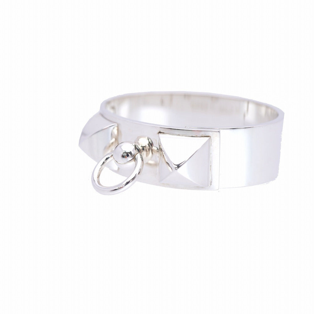 HERMES Bangle Silver925 Silver Collied Cyan MM Bangle SH