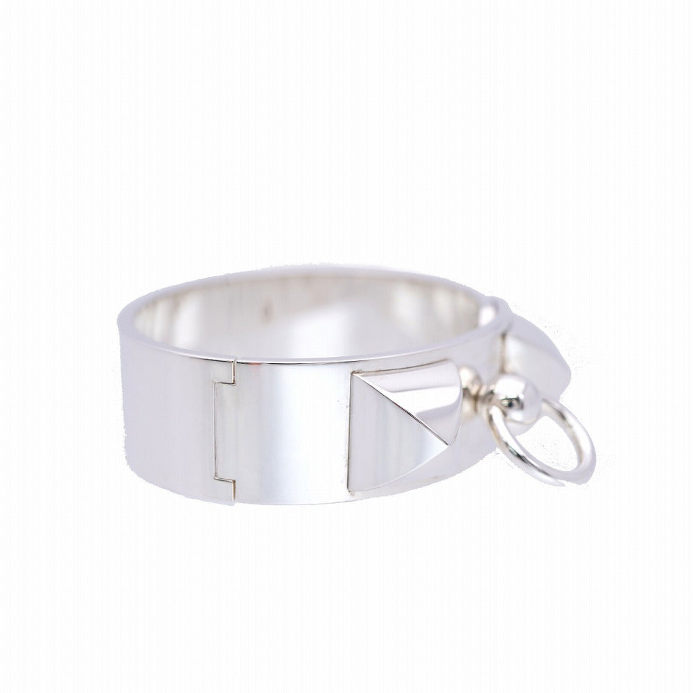 HERMES Bangle Silver925 Silver Collied Cyan MM Bangle SH