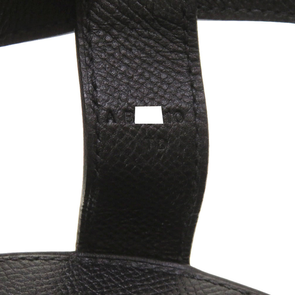 HERMES Shoulder Bag Epsom black Muzaldine Women Used