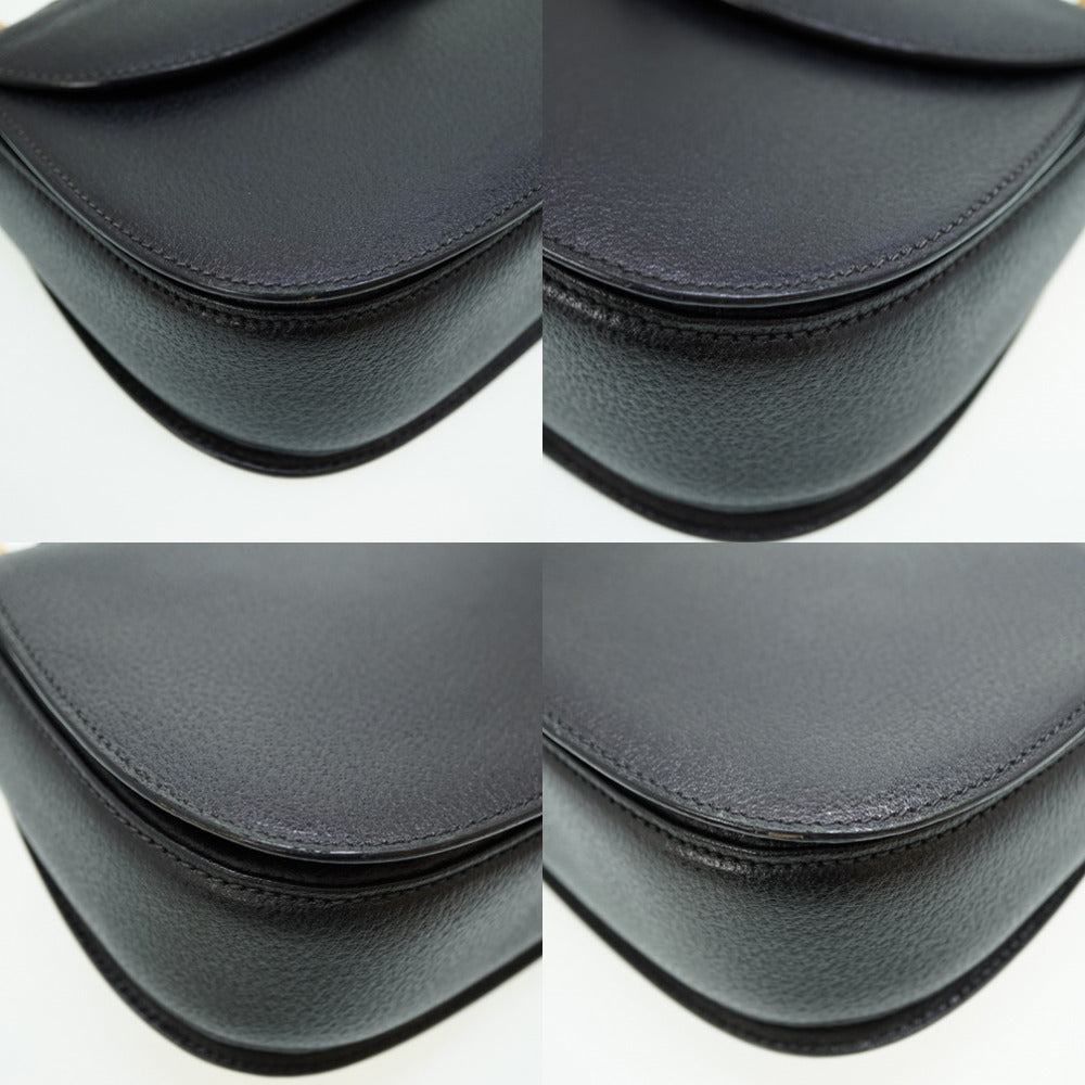 GUCCI Handbag 000 46 0633 leather black Bamboo Women Used