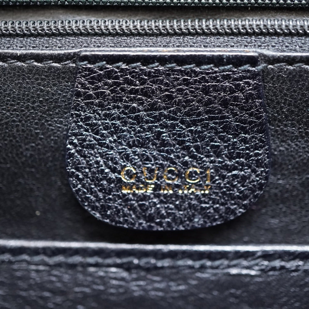 GUCCI Handbag 000 46 0633 leather black Bamboo Women Used