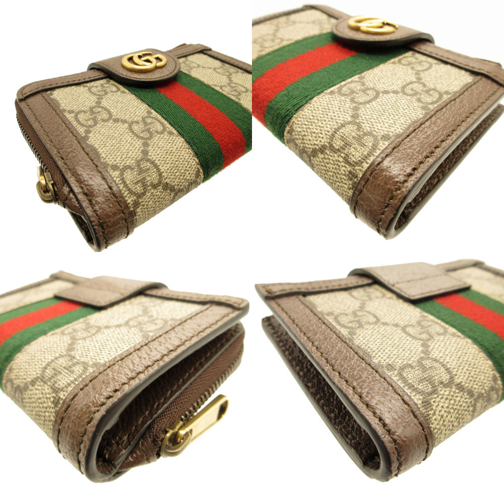GUCCI Card Case 699353 GG canvas, leather beige Ofidia GG Marmont