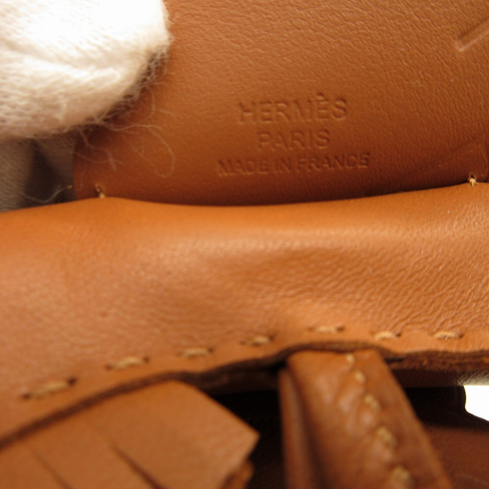 HERMES key ring leather so gold Bag charm rodeo pegasus charm MM Women Used