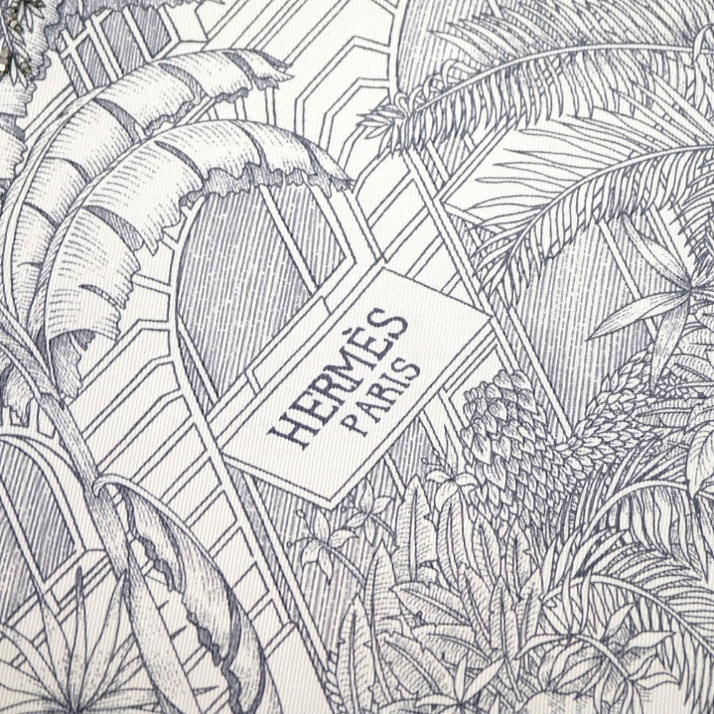 HERMES scarf silk gray Faubourg Tropical Faubourg Tropical Carre90
