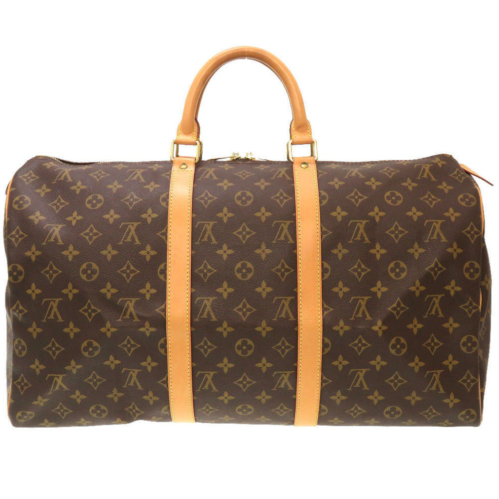 LOUIS VUITTON Boston Duffel bag M41426 Monogram canvas Brown Monogram Keepall 50 mens Used