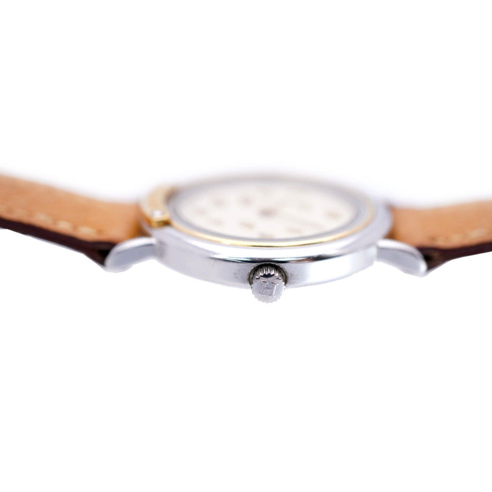 HERMES Watches Quartz Stainless Steel , Leather Ivory Meteor Ivory dial