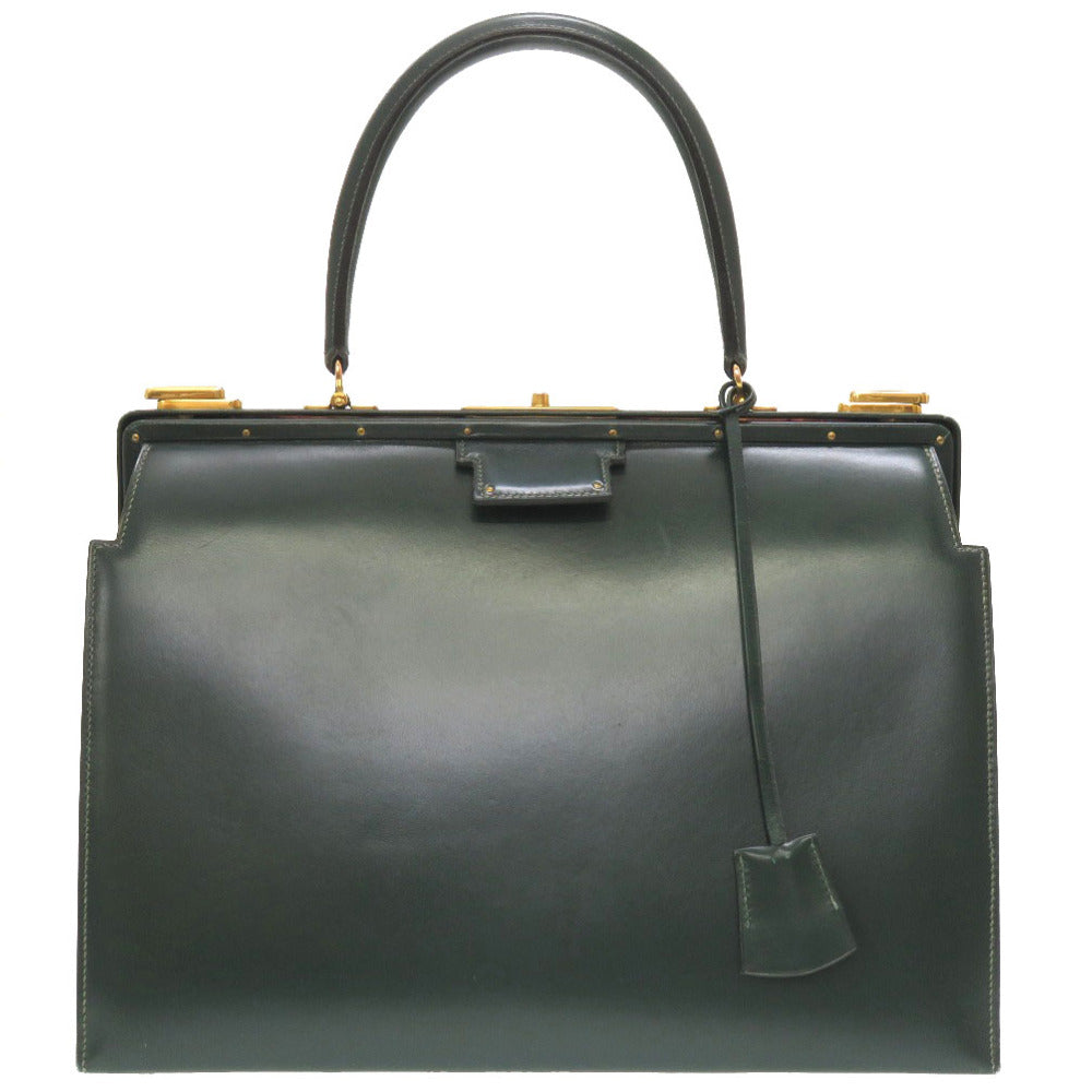 HERMES Handbag Box scarf Vert Doctor's bag