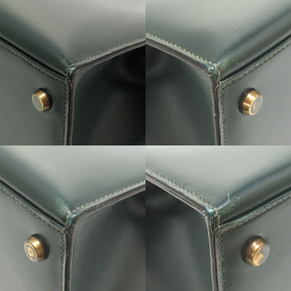 HERMES Handbag Box scarf Vert Doctor's bag