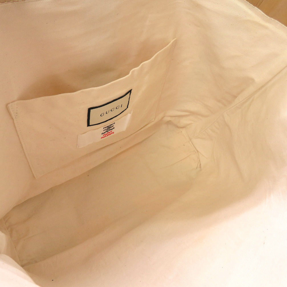 GUCCI Tote Bag Plastics beige Sherry line Comme des Garcons collaboration Women Used