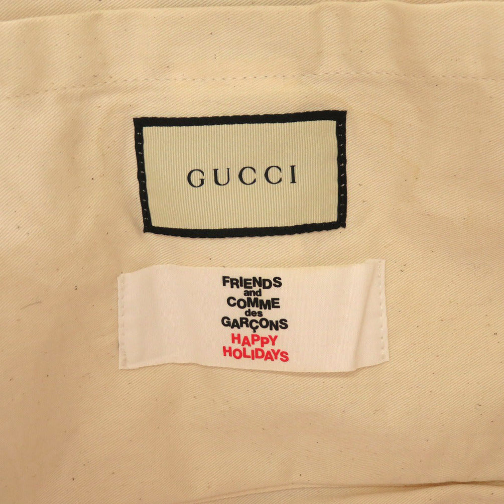 GUCCI Tote Bag Plastics beige Sherry line Comme des Garcons collaboration Women Used