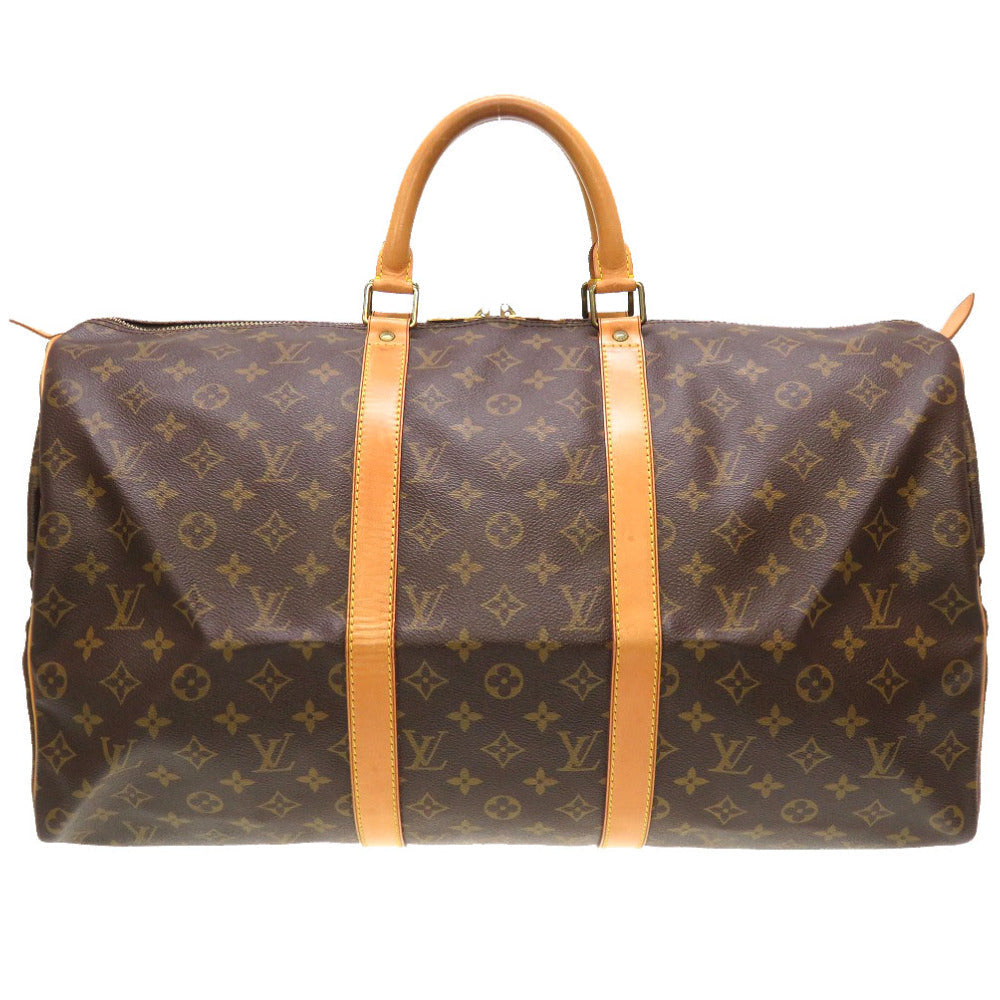 LOUIS VUITTON Boston Duffel bag M41426 Monogram canvas Brown Monogram Keepall 50 mens Used