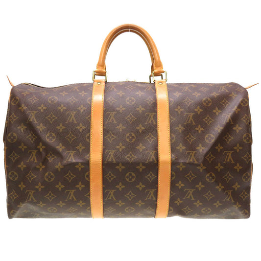 LOUIS VUITTON Boston Duffel bag M41426 Monogram canvas Brown Monogram Keepall 50 mens Used