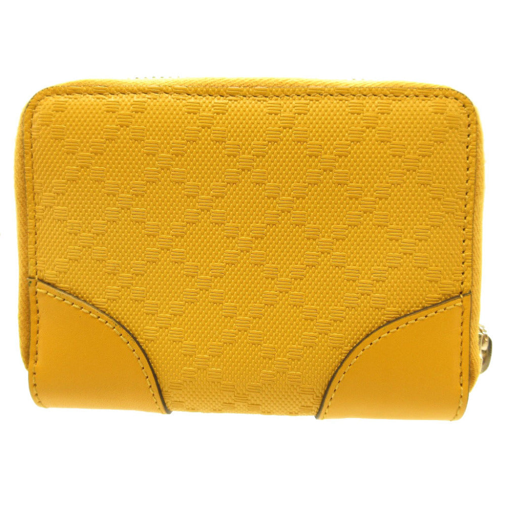 GUCCI Card Case 354495 leather yellow Tiamante