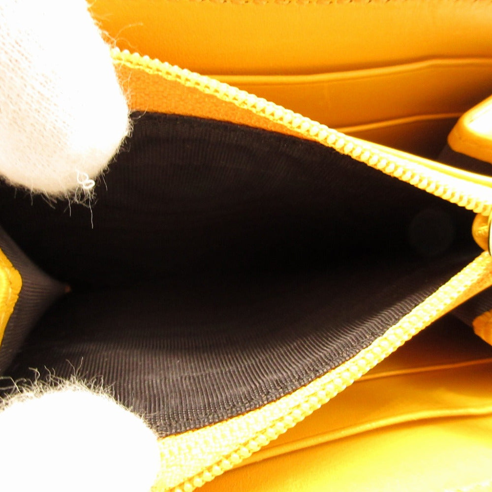 GUCCI Card Case 354495 leather yellow Tiamante