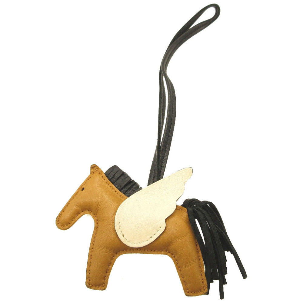 HERMES key ring leather Chai Bag charm Rodeo Pegasus PM Women Used