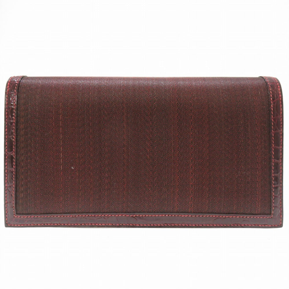 HERMES Clutch bag Clinolan Bordeaux vintage