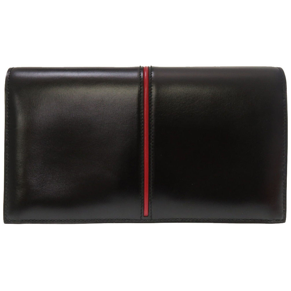 HERMES Clutch bag Box scarf black Etribert Women Used