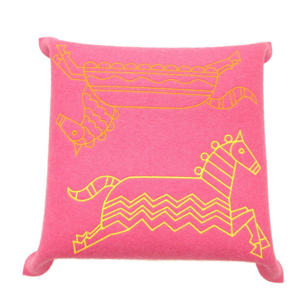 HERMES Other accessories felt Rose fuchsia Epope Vidoposh GM