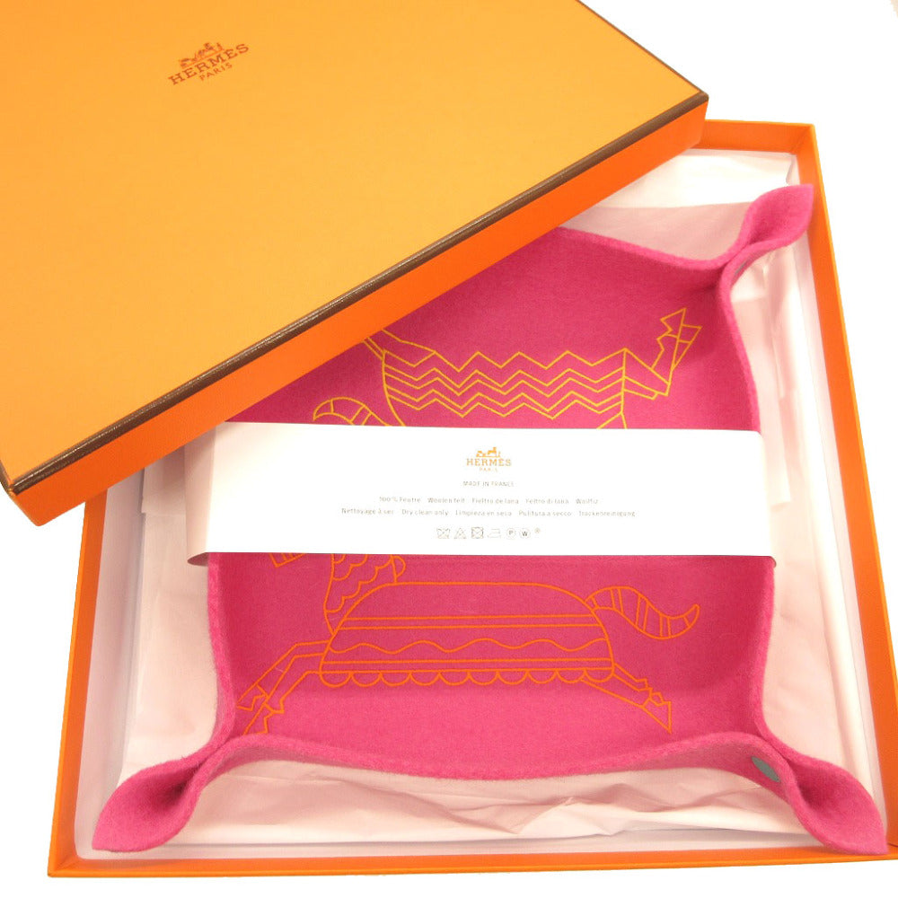 HERMES Other accessories felt Rose fuchsia Epope Vidoposh GM