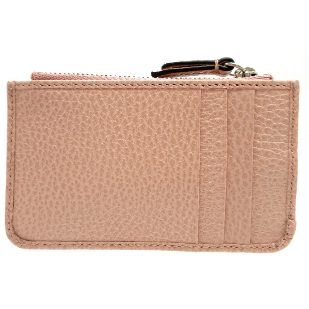 GUCCI Coin case 701070 leather pink Double G