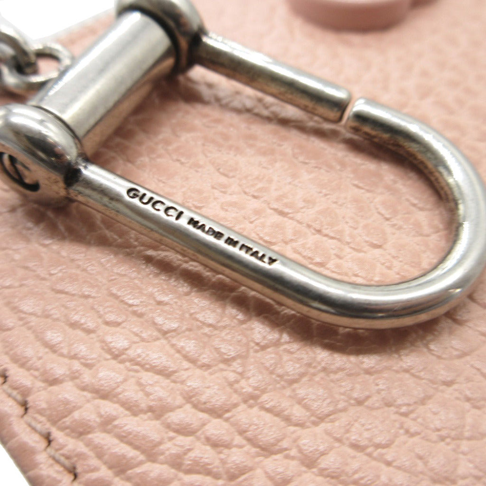GUCCI Coin case 701070 leather pink Double G