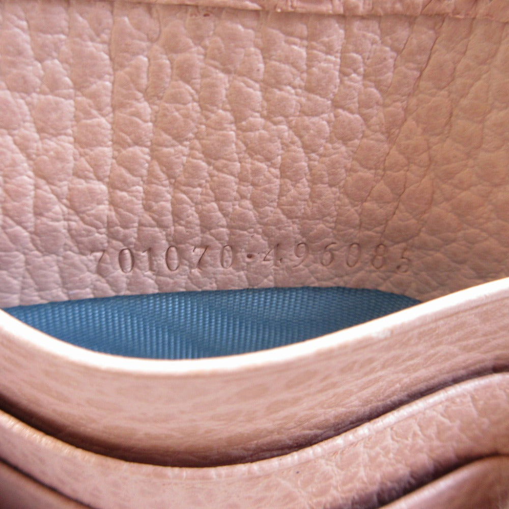 GUCCI Coin case 701070 leather pink Double G
