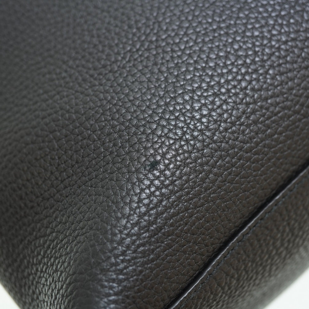 GUCCI Shoulder Bag 536196 leather black Interlocking G Soho Chain Tote Bag Women Used