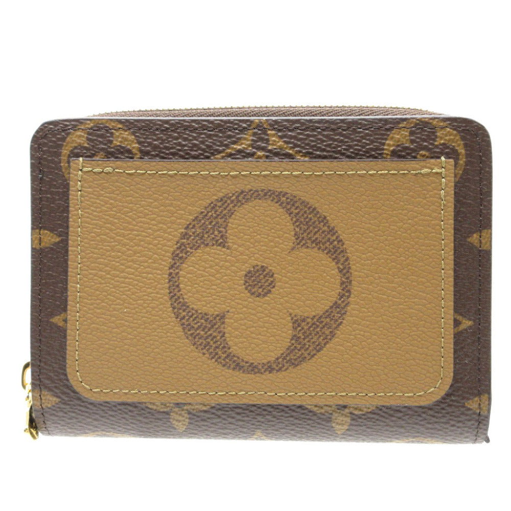 LOUIS VUITTON Bifold Wallet M81461 Monogram canvas Brown Compact wallet Monogram reverse Portefeuille Lou Women Used