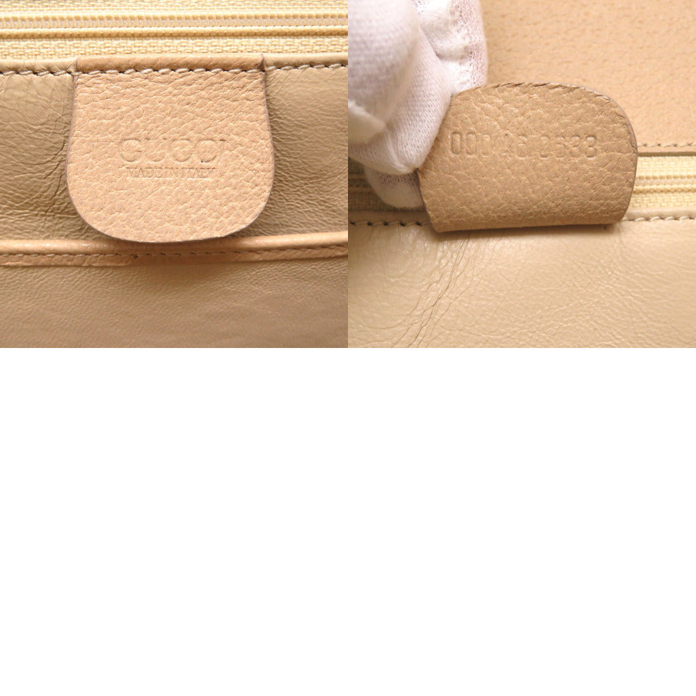 GUCCI Handbag Bamboo beige 2WAY Women Used