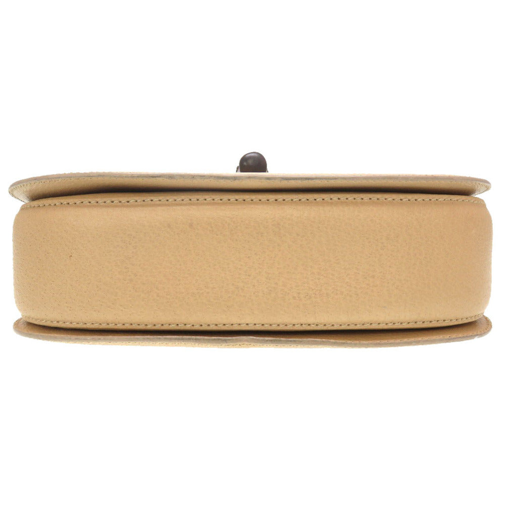 GUCCI Handbag Bamboo beige 2WAY Women Used