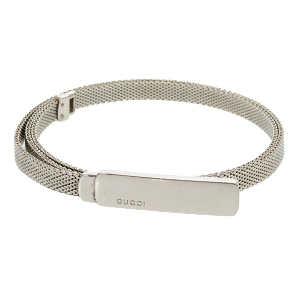 GUCCI belt metal Silver plate