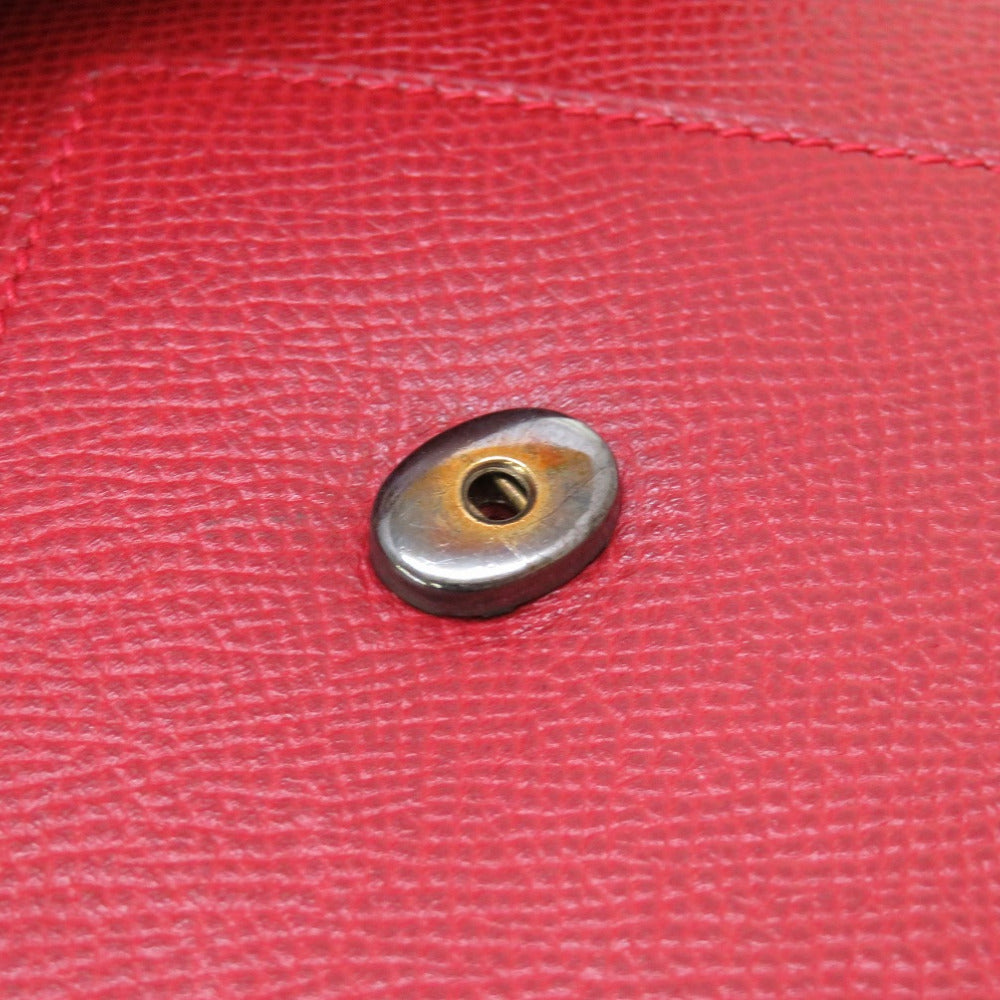 HERMES Clutch bag Courchevel Red vintage mens Used