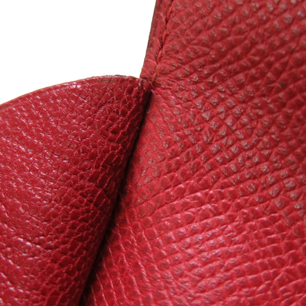 HERMES Clutch bag Courchevel Red vintage mens Used