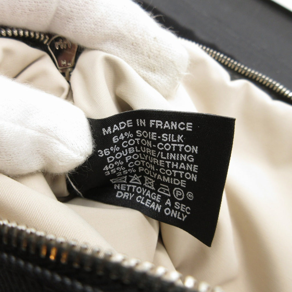 HERMES Pouch Silk, Cotton Asie Punching logo Bolide Vis Verza PM Women Used