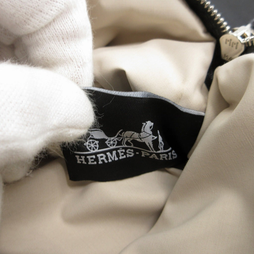 HERMES Pouch Silk, Cotton Asie Punching logo Bolide Vis Verza PM Women Used