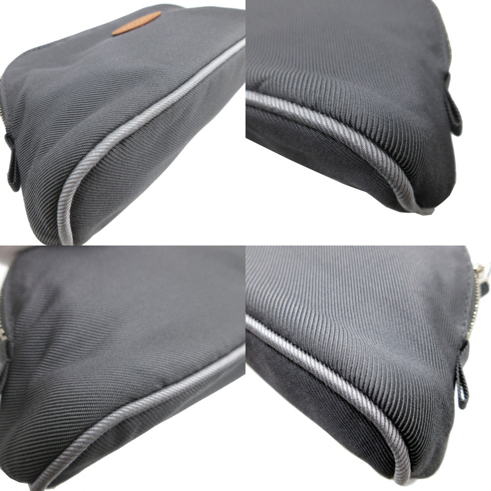 HERMES Pouch Silk, Cotton Asie Punching logo Bolide Vis Verza PM Women Used
