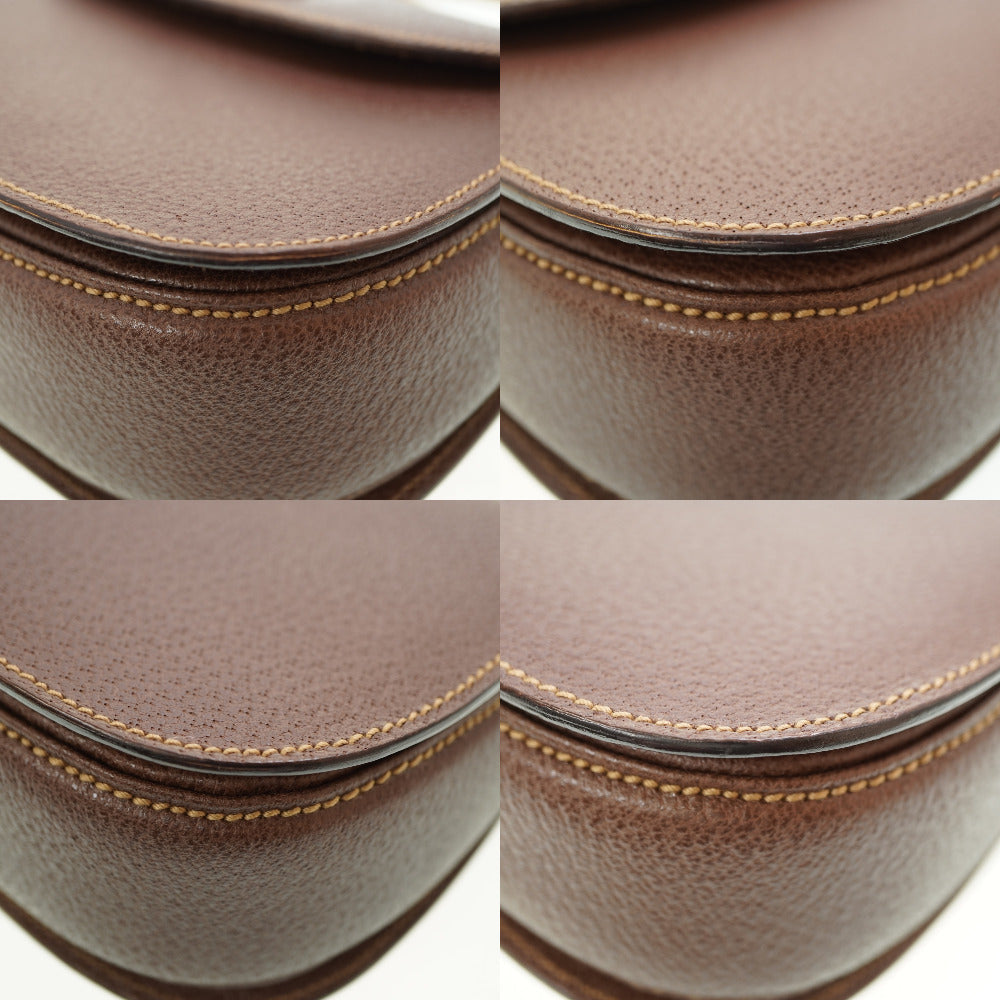 GUCCI Handbag leather Brown Bamboo Women Used