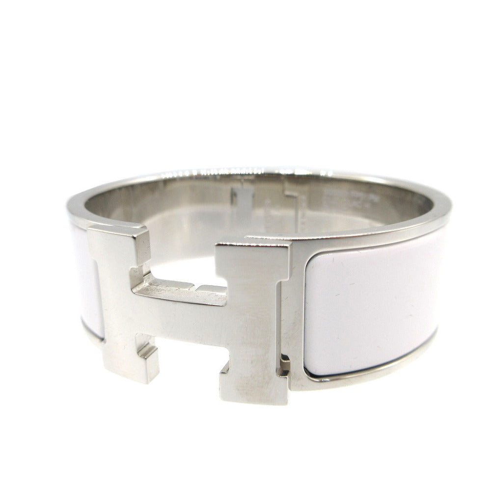 HERMES bracelet metal Silver Click crack PM