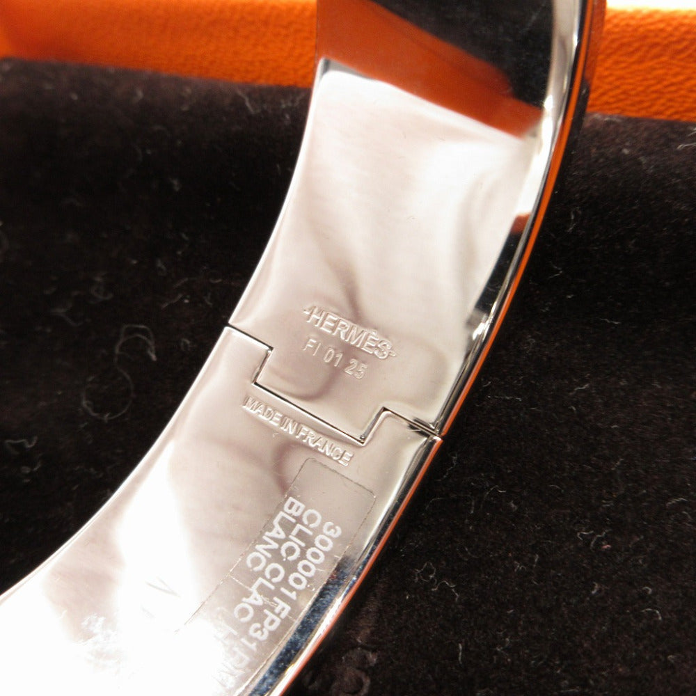 HERMES bracelet metal Silver Click crack PM
