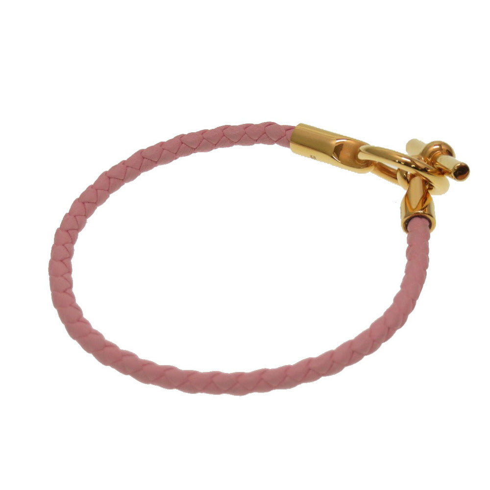 HERMES bracelet leather Rose cherry Grenan
