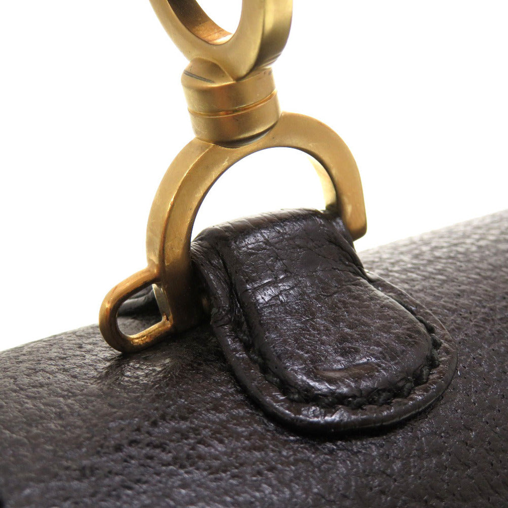 GUCCI Handbag 000 2113 0633 Bamboo, Leather black Women Used