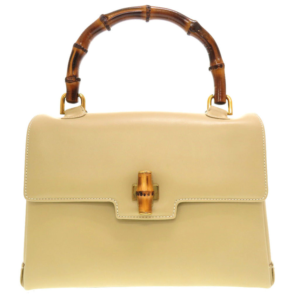 GUCCI Handbag 000 23 0116 Bamboo beige Women Used